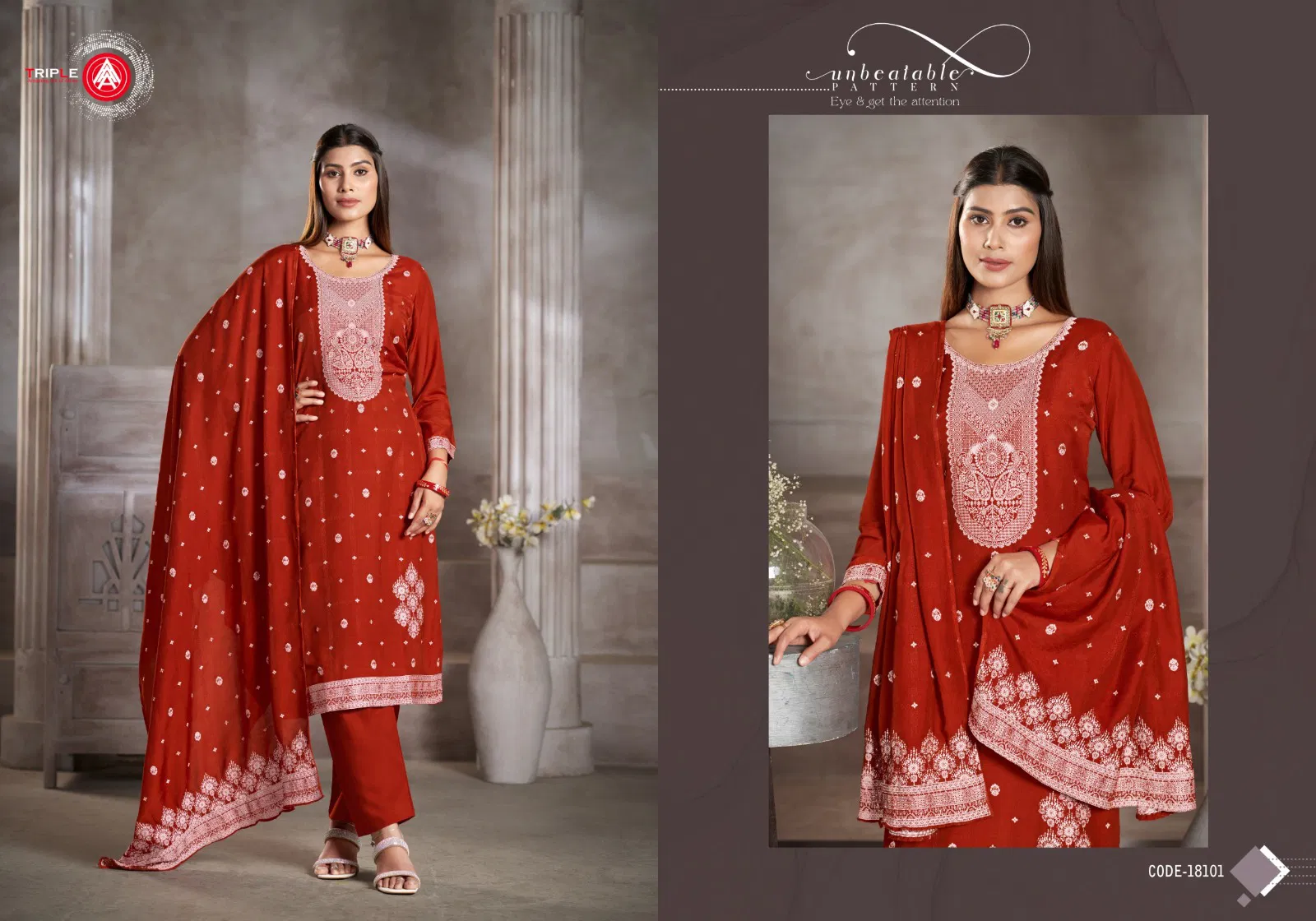 Kia Dark By Triple Aaa Muslin Lakhnavi Online Salwar Kameez Wholesale